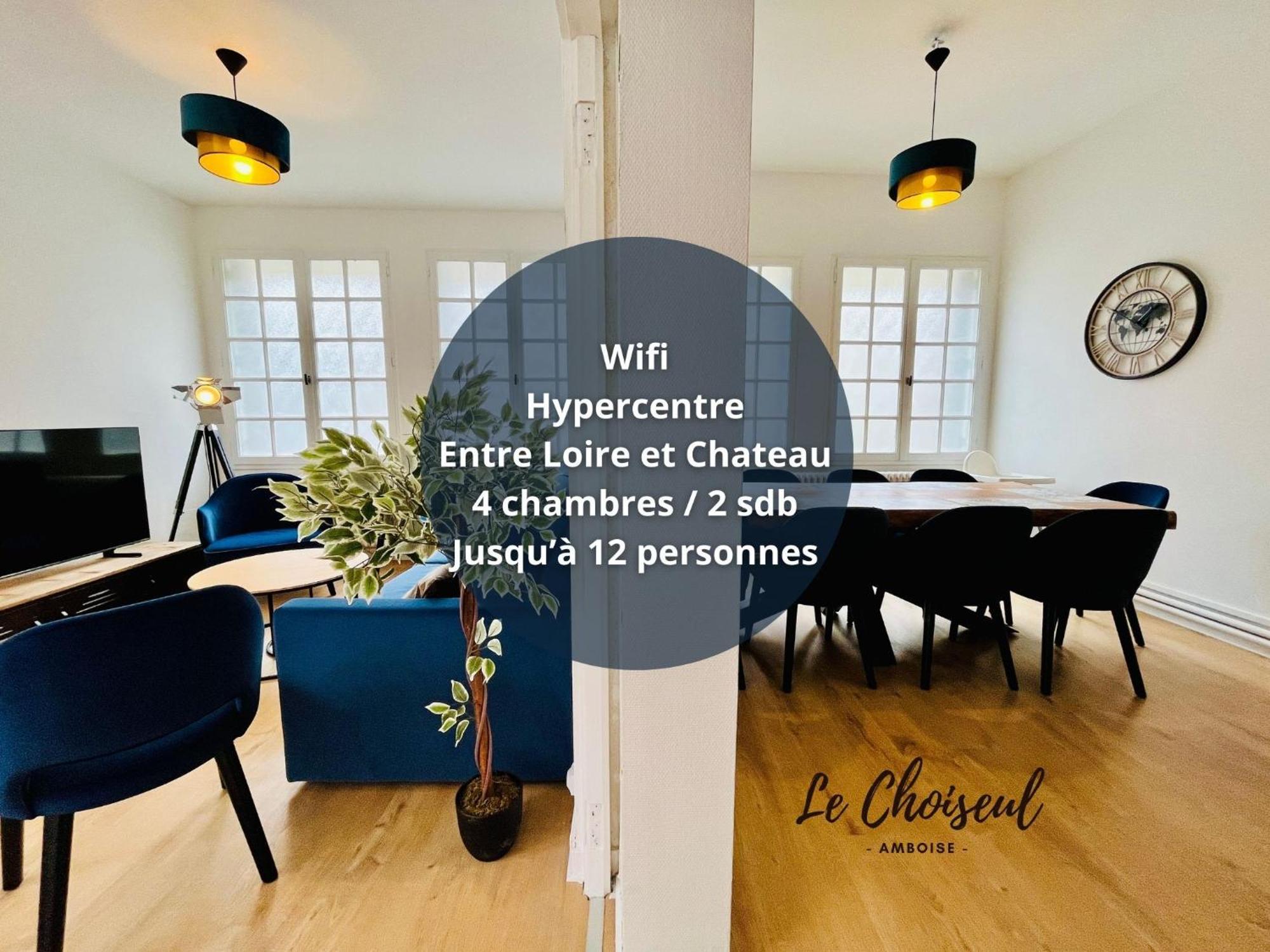 Le Choiseul - T5 Entre Loire Et Chateau Royal - Manoir De La Concorde Amboise Exterior photo